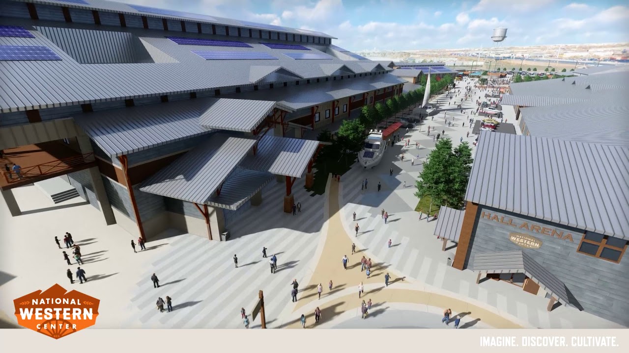 National Western Center campus fly-through rendering 2020