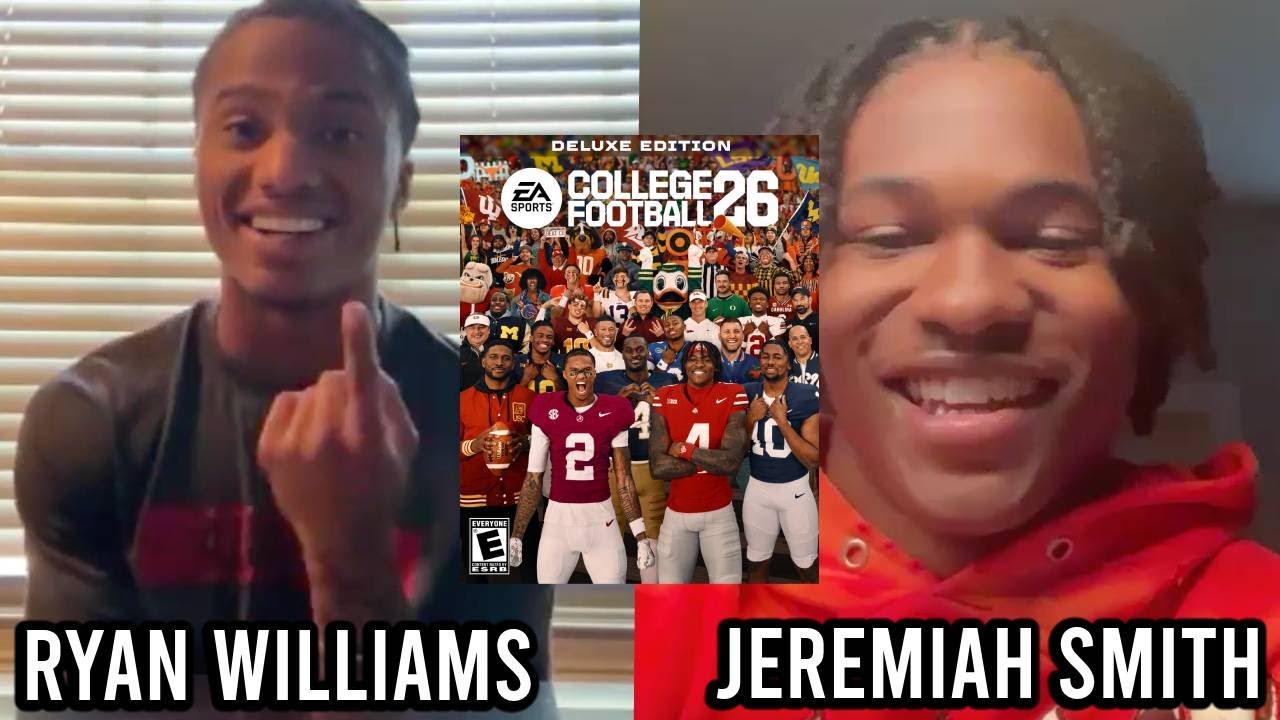 Jeremiah Smith and Ryan Williams REACT to EA Sports College Football 26 cover, talk friendship, more