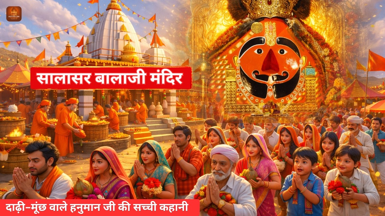 🔱 SALASAR BALAJI MANDIR  | दाढ़ी-मूंछ वाले हनुमान जी की सच्ची कहानी #salasarbalaji #salasar