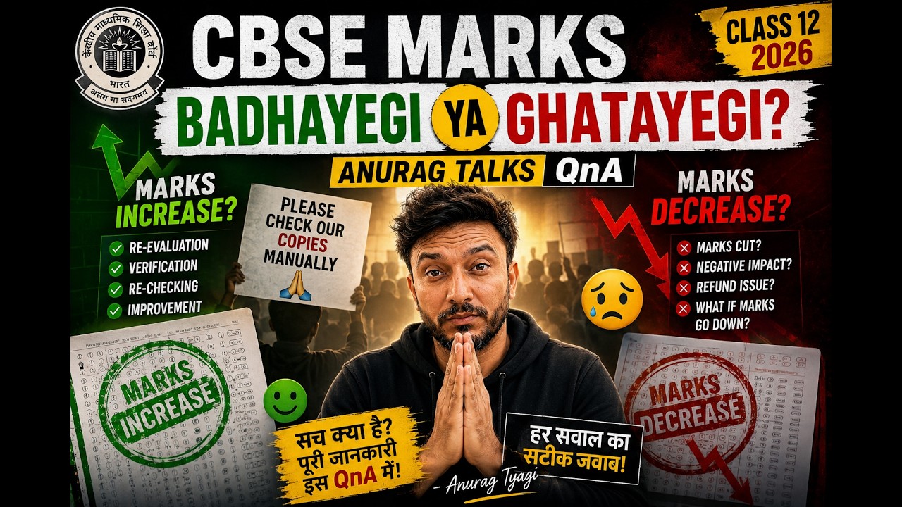 CBSE MARKS BADHAYEGI YA GHATAYEGI ? ANURAG TALS QnA