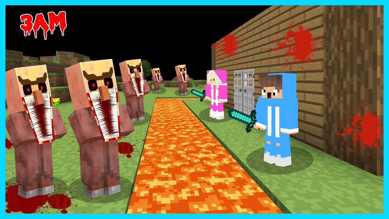 MIPAN & ZUZUZU MENEMUKAN VILLAGER EXE MENGERIKAN DI MINECRAFT SURVIVAL! SERAM BANGET