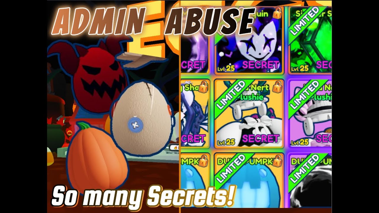 I hatched SO MANY SECRET PETS in ADMIN ABUSE in BGS Infinity!!