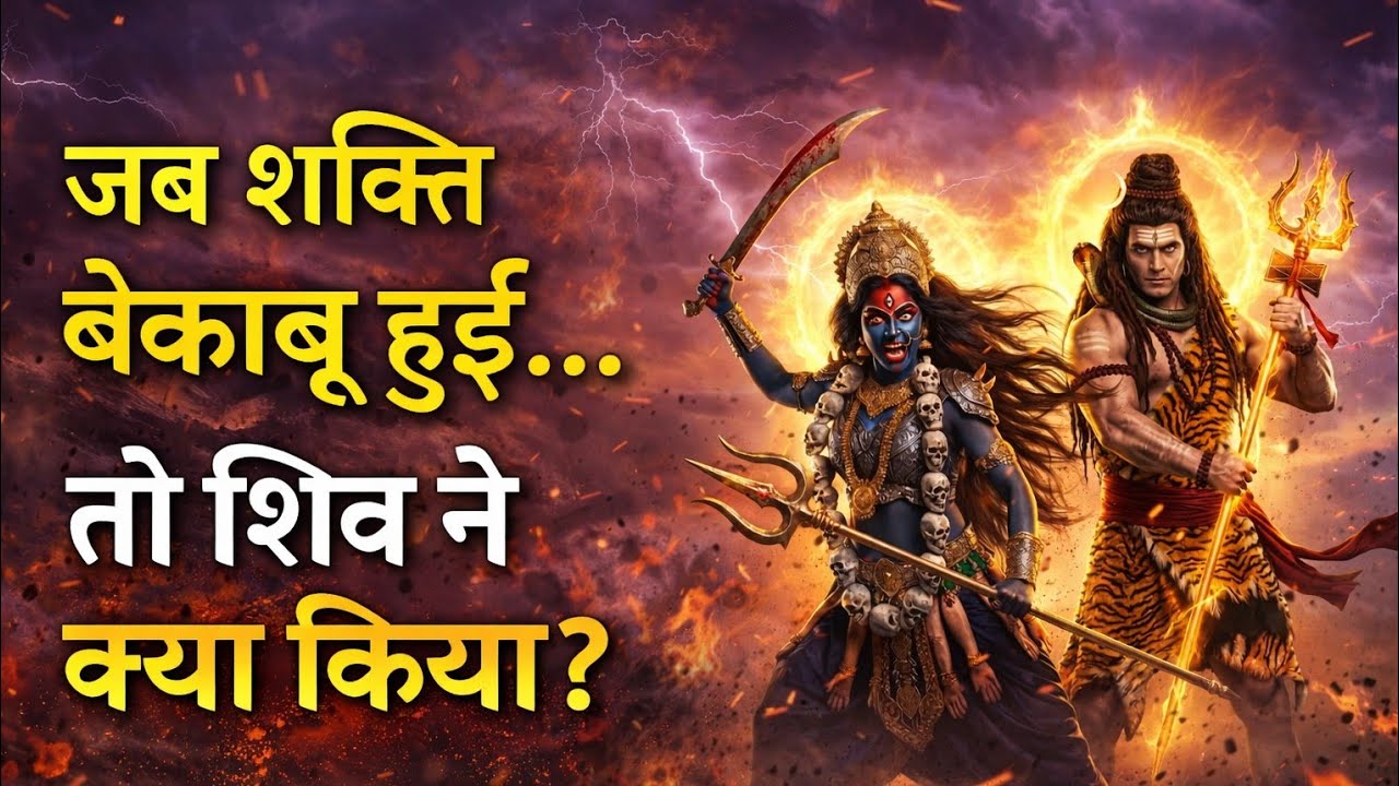जब शक्ति बेकाबू हुई… तो शिव ने क्या किया? | मां काली और महादेव का रहस्य @kahanidilse 