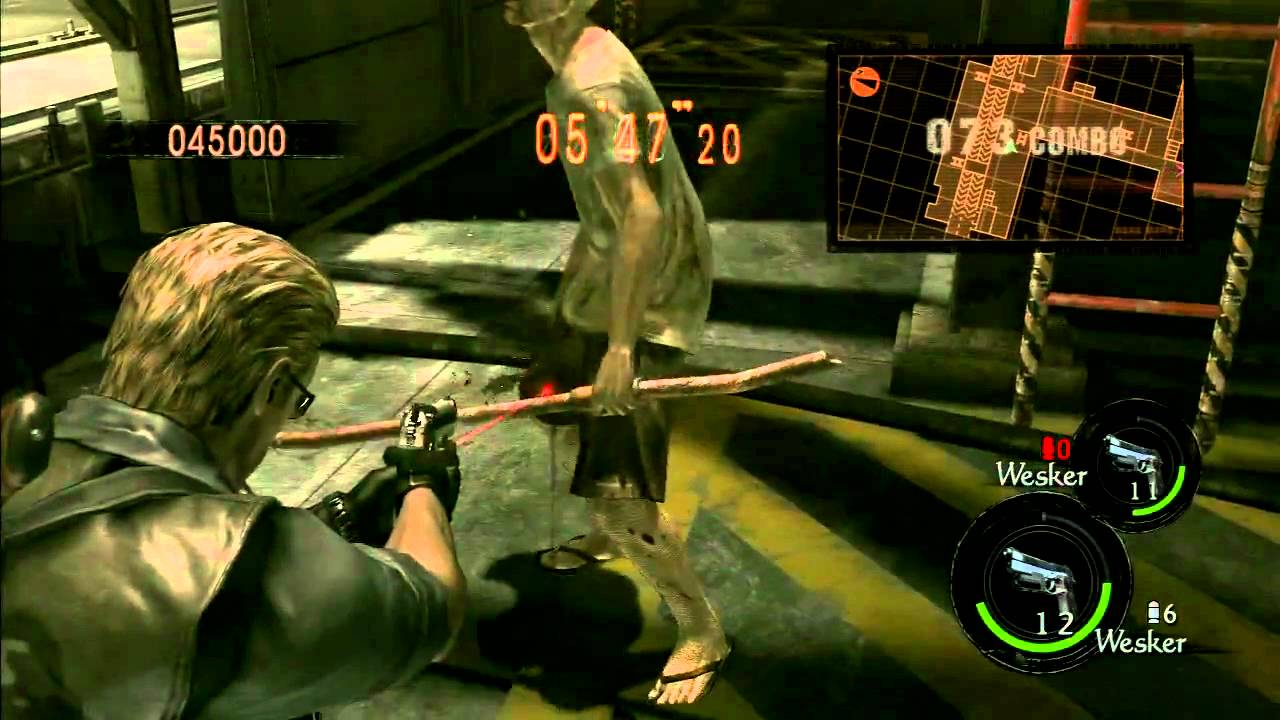 Resident Evil 5 Mercenaries DUO Missile Area ミサイル施設 1047k (Wesker STARS x2) XBOX360