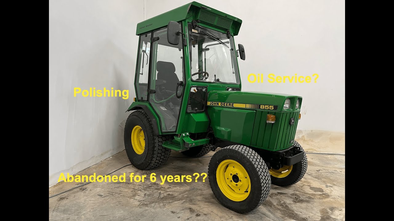 John Deere 855 | 955 - 755 - 655 | Information and testdrive after been abandoned for 6 years!