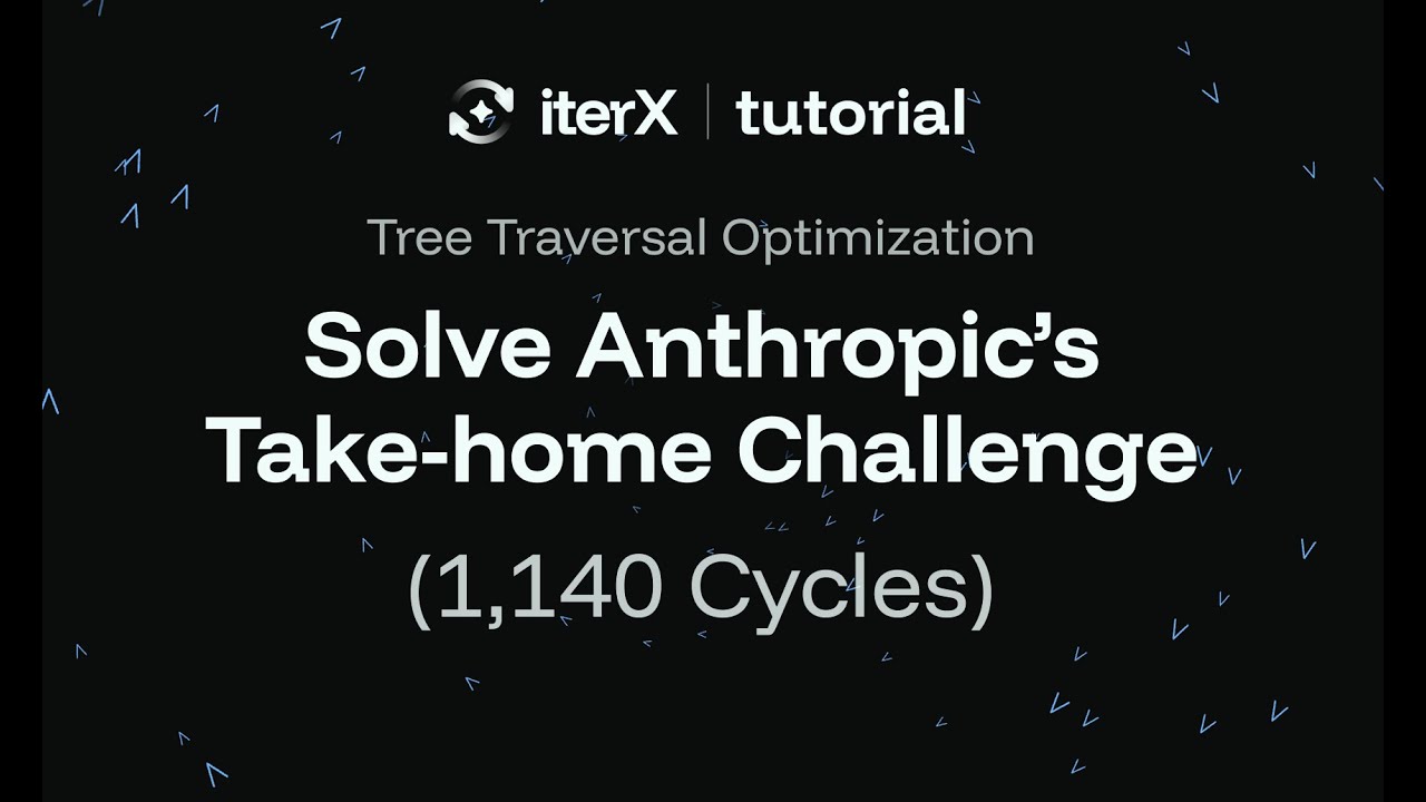IterX tutorial: Achieving&nbsp;1,140&nbsp;cycles&nbsp;using&nbsp;IterX&nbsp;for&nbsp;Anthropic&rsquo;s&nbsp;take-home&nbsp;challenge