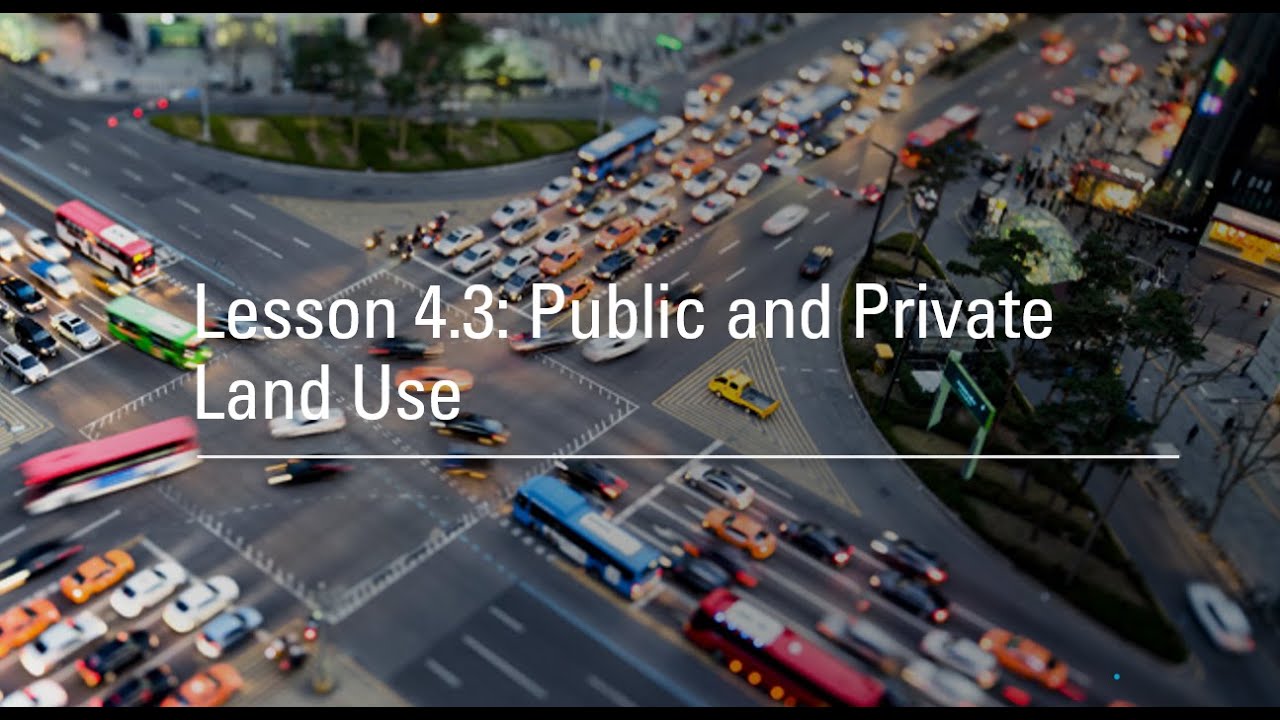 Lesson 4.3: Public and Private Land Use