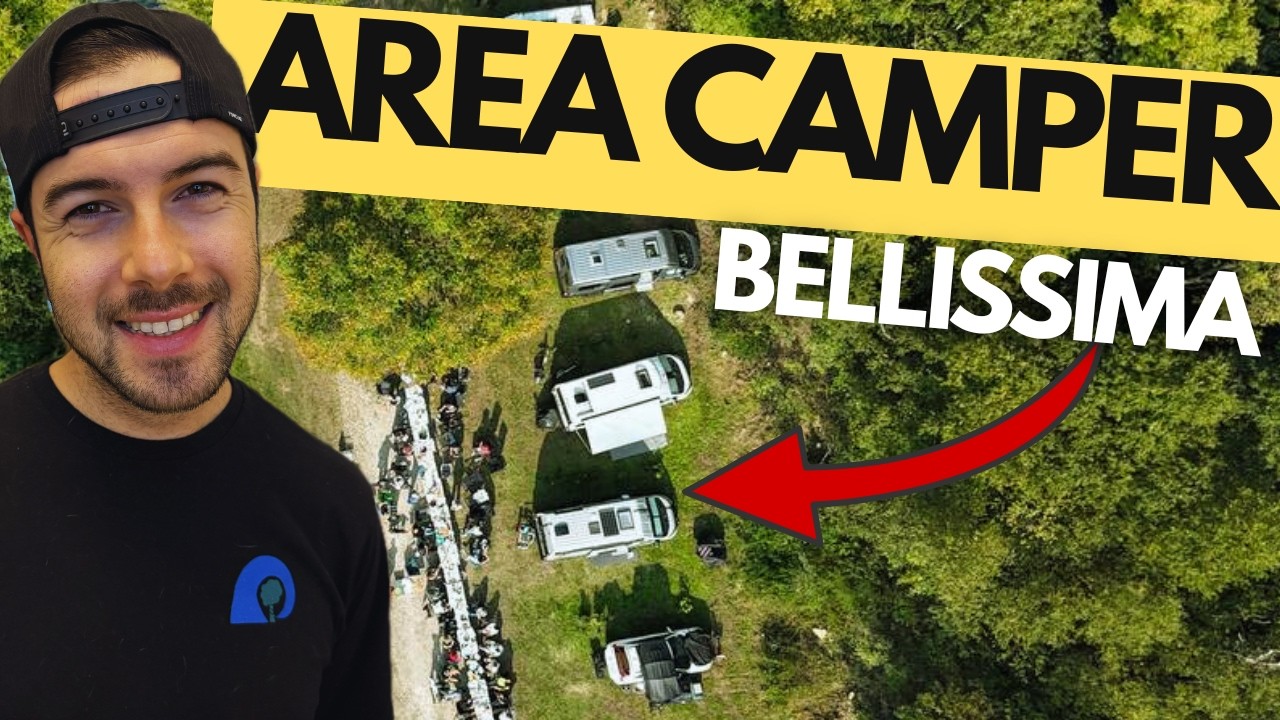 La MIGLIORE area sosta CAMPER d'Italia?