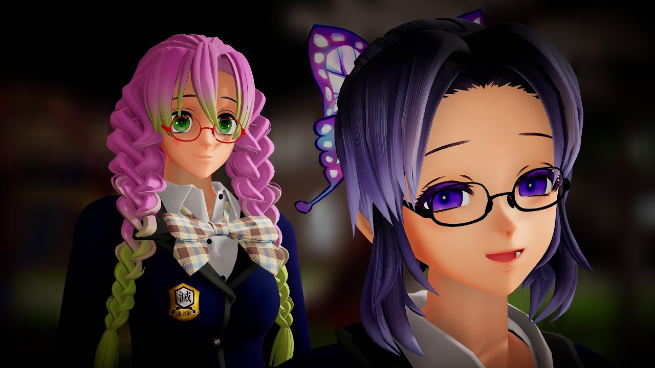 【鬼滅のMMD】『愛包ダンスホール』【胡蝶しのぶ　甘露寺蜜璃】#Demon Slayer #鬼滅の刃mmd #胡蝶しのぶ #甘露寺蜜璃 #鬼滅のmmd