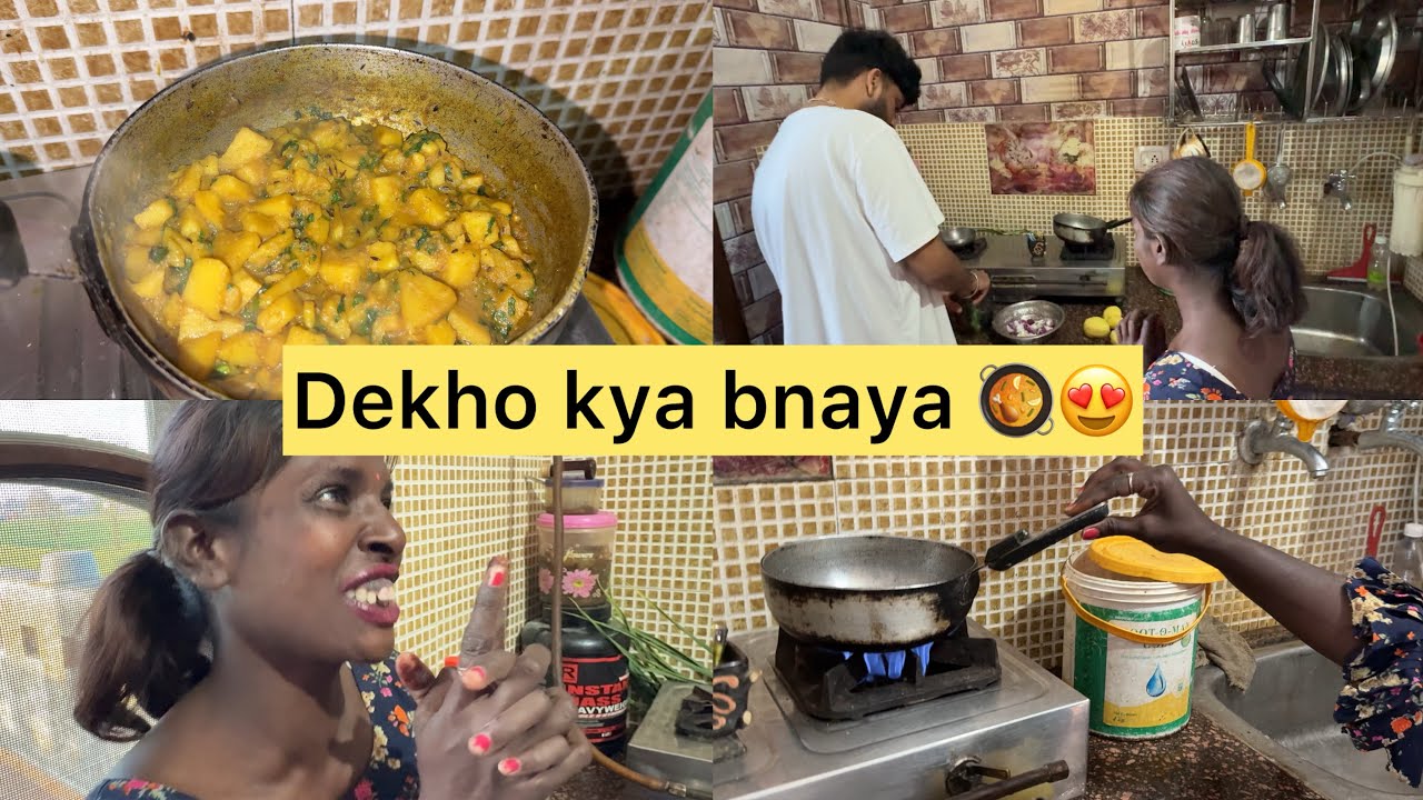 Raju aur parnaj ne ki cooking 😂🥘