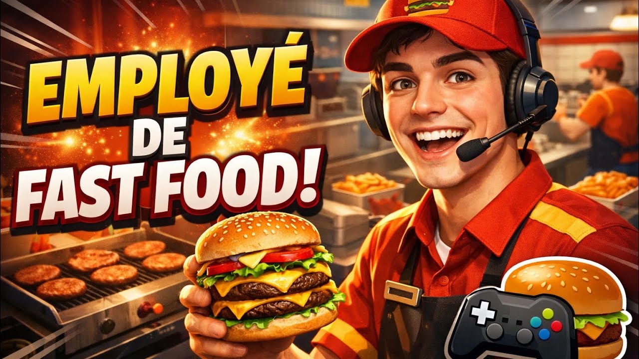 J'ai fait mon premier burger #burgur #jeuxvidéo #fastfood 