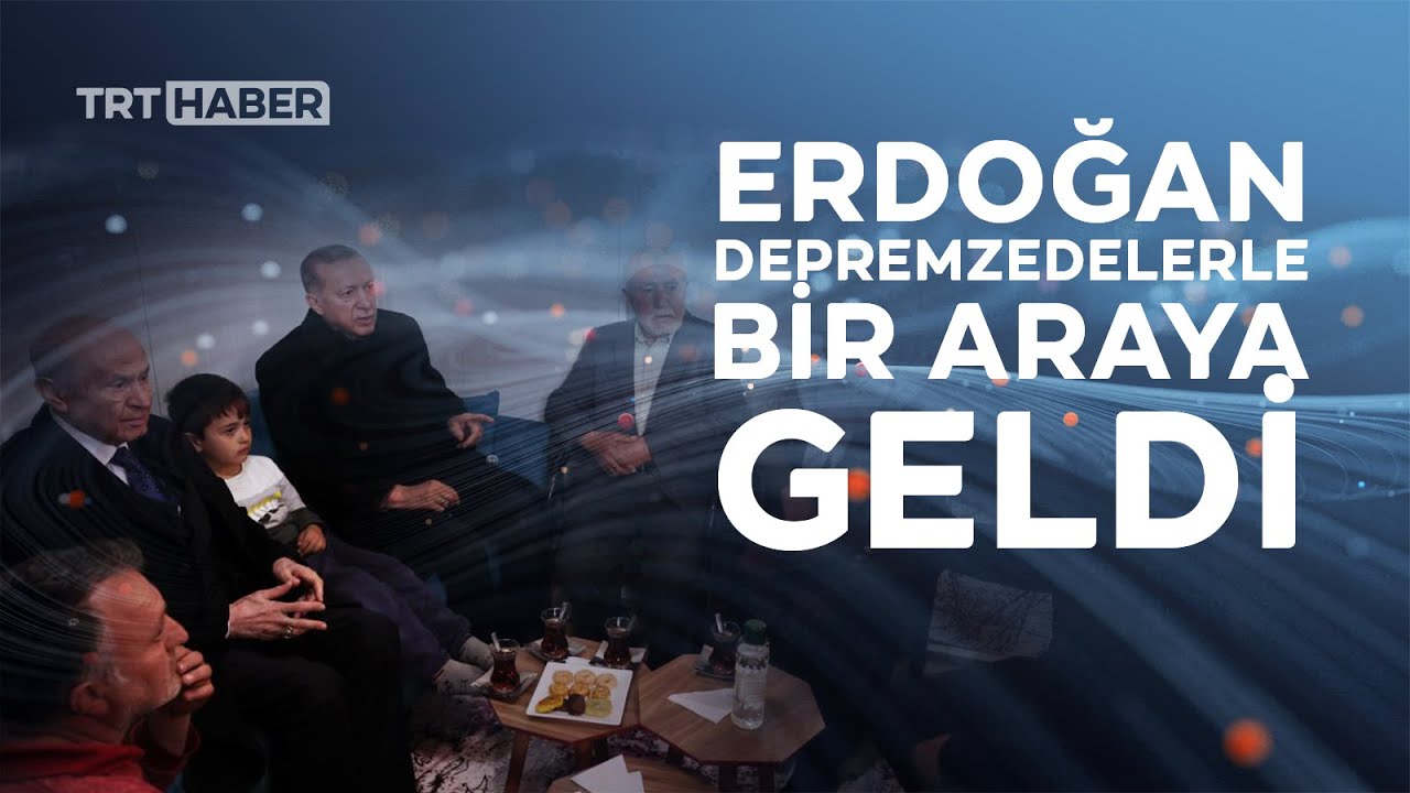 Cumhurbaşkanı Erdoğan, konteyner kentte depremzedelerle buluştu