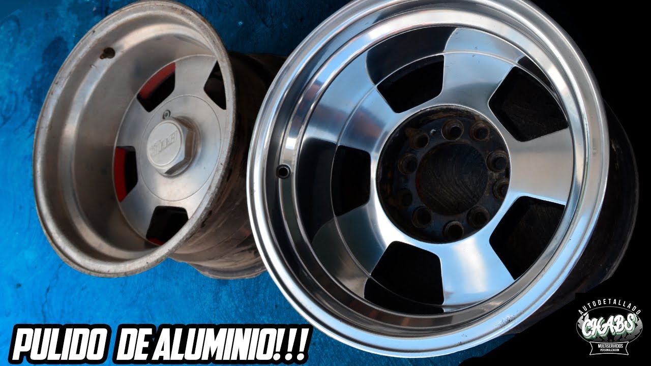 COMO PULIR RINES DE ALUMINIO | COMO ELIMINAR BANQUETAZOS | quedaron cromados | CHABS|