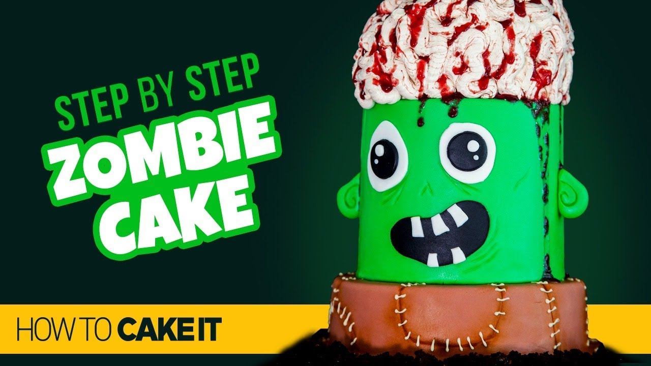 How To Make A FUN Zombie Cake by Sam Lapointe | How To Cake It Step By Step