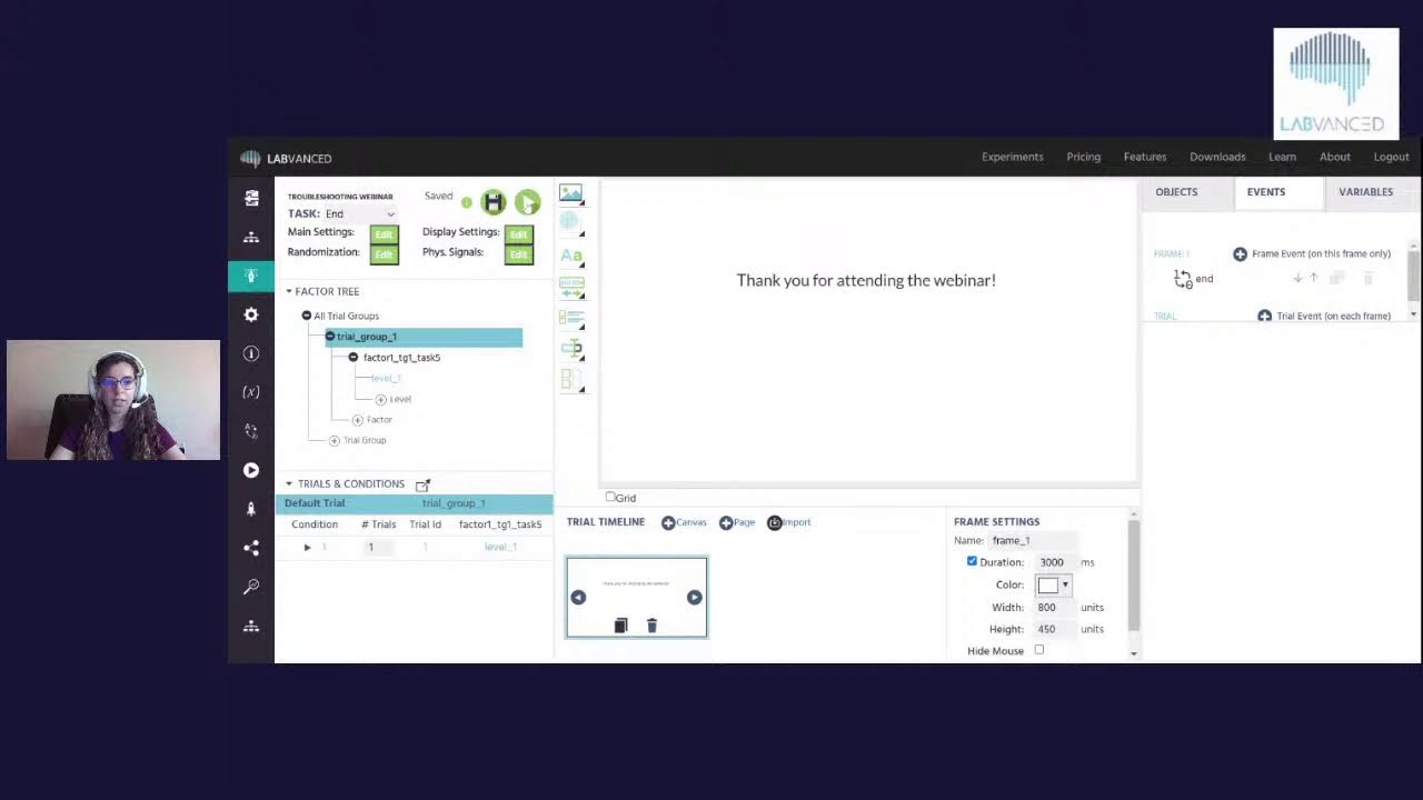 Labvanced Troubleshooting & Documentation Webinar