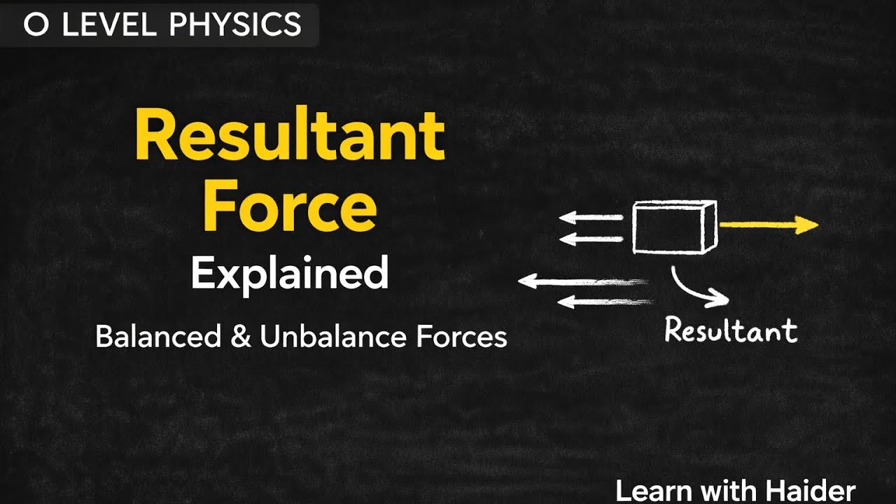 Resultant Force Explained | Balanced & Unbalanced Forces (O Level Physics)
