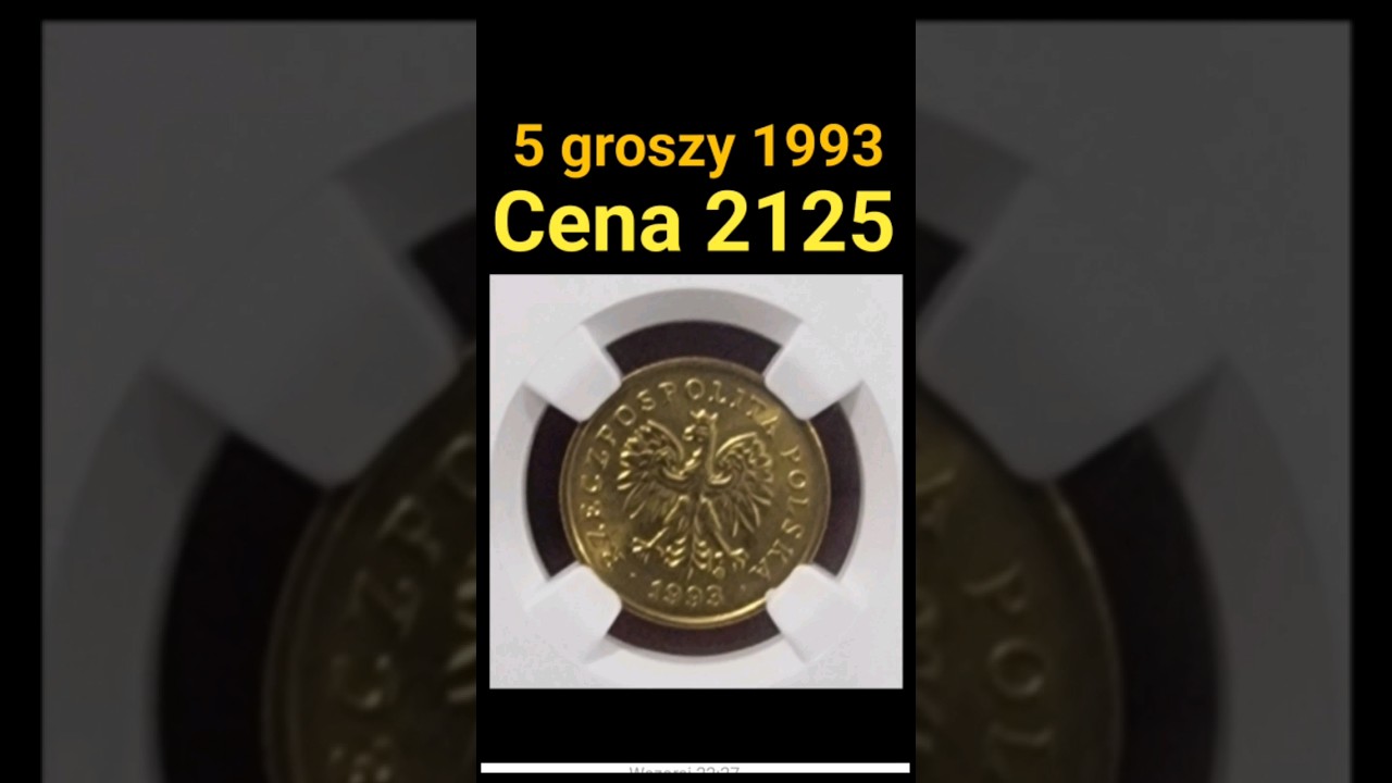 2125 złotych za monetę 5 groszy 1993 NGC MS68 #numizmatyka #Monety #wycena #inwestycja