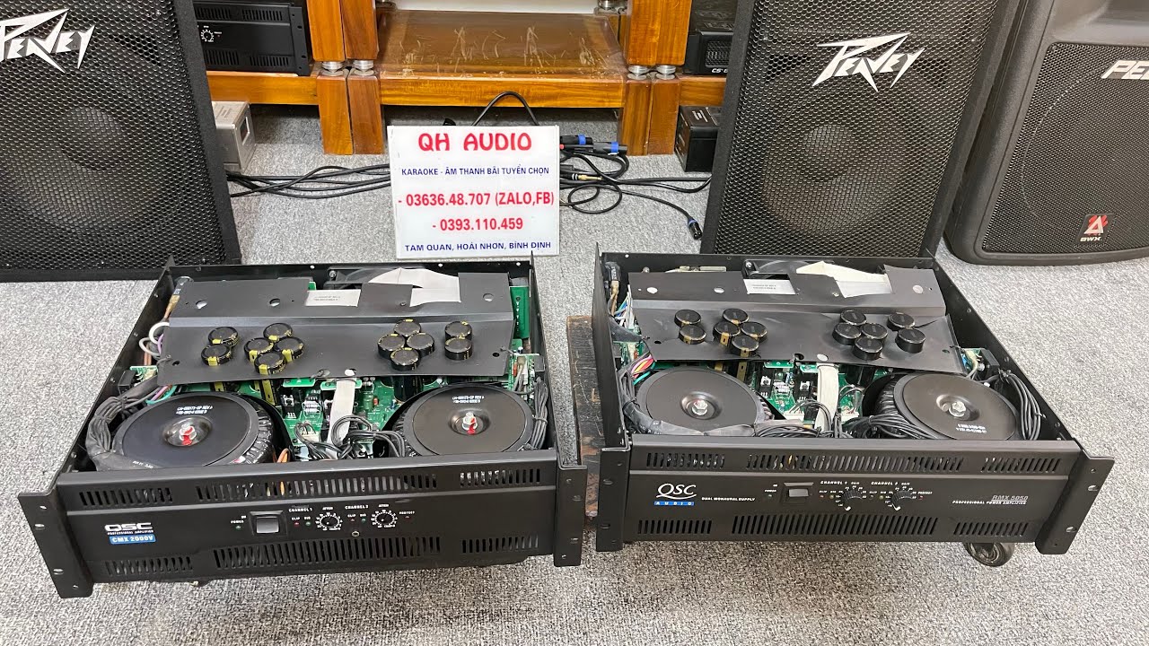 Vì sao cấu hình giống nhau nhưng lại sx 2 model khác nhau .So sánh 👉 Qsc cmx 2000v và Qsc rmx 5050