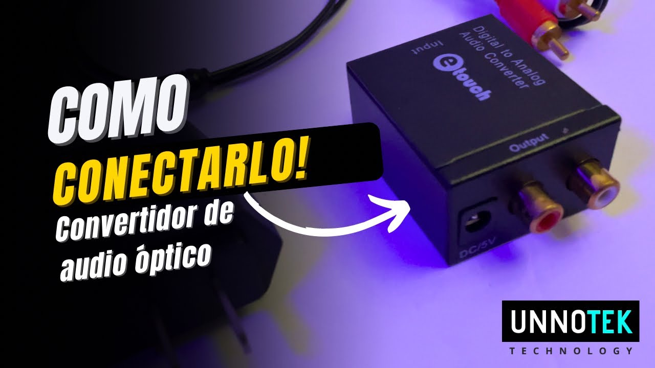 Convertidor de audio óptico digital a análogo RCA
