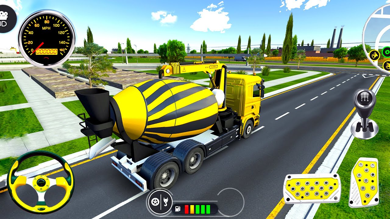 🚚Cement Mixer Truck Transport Mission 🚧 | Construction Simulator 3D Gameplay (Android)