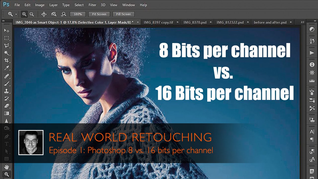 Photoshop: 8 vs 16 bits per channel Workflow