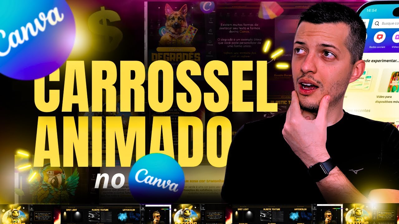 Carrossel animado no Canva [NOVIDADE]