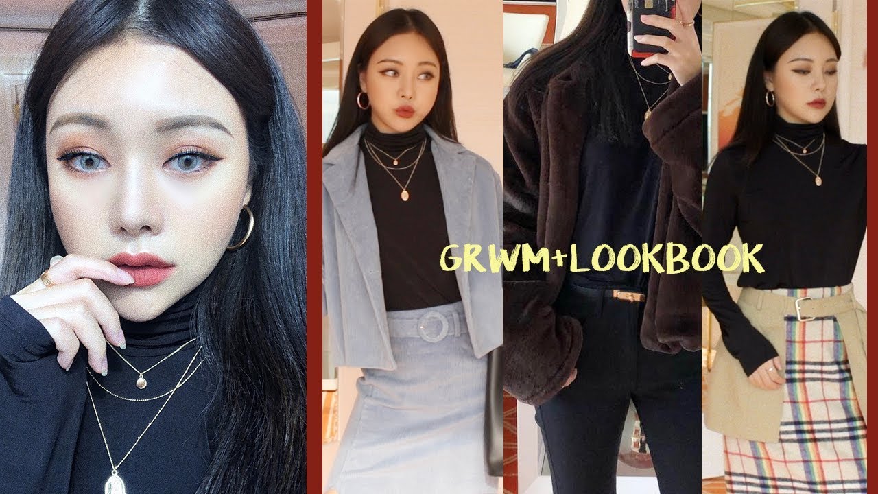 겨울 스트릿 메이크업 (feat.이니스프리 섀도우 색조합& 3가지 스타일링🖤) :: Street Style Daily Makeup Tutorial