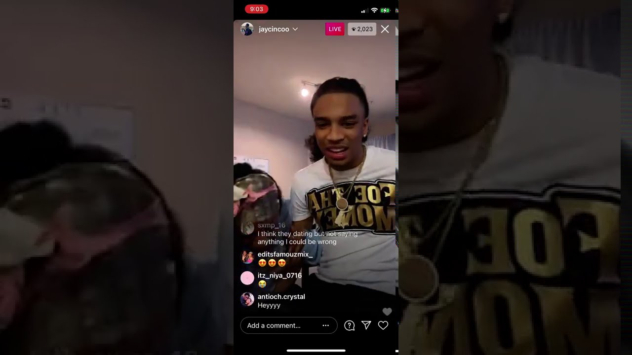Jay Cinco And Brooklyn Frost On Instagram Live  3/13/21