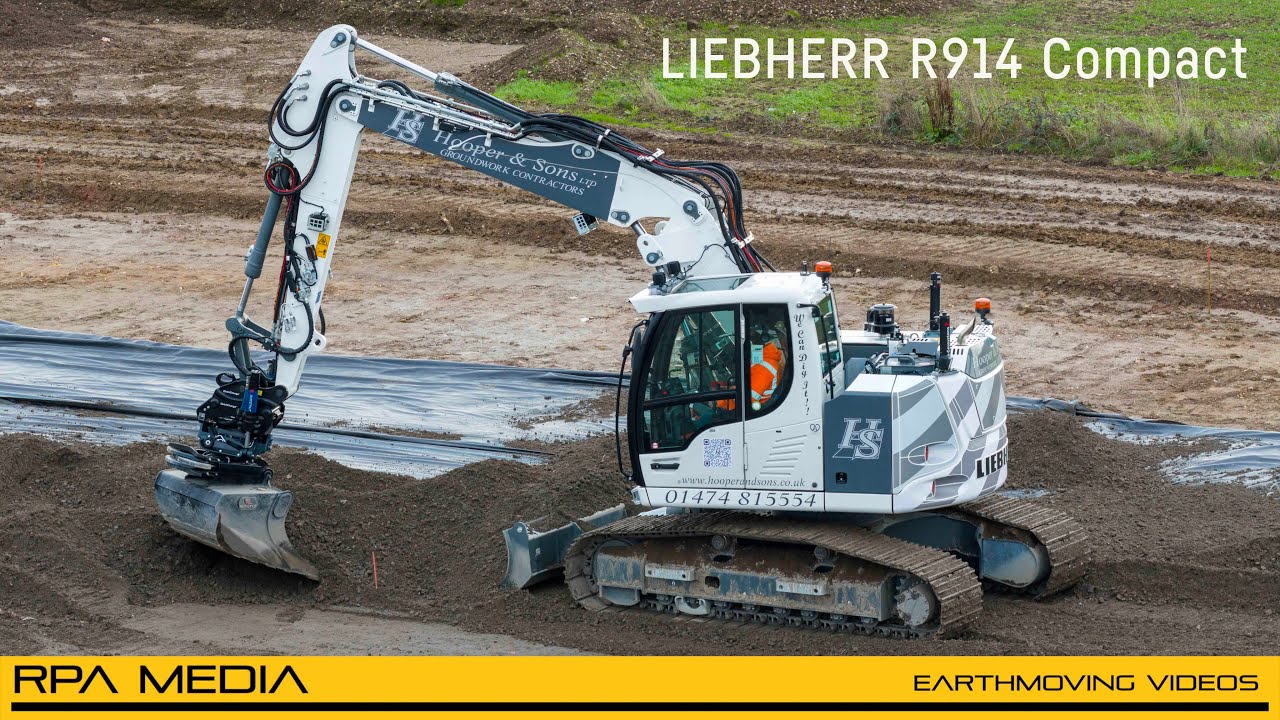 Hooper and Sons Liebherr R914 Compact at work.