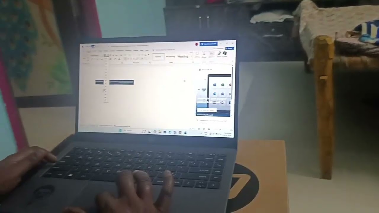 Teaching my mother to use the laptop word and other operations 