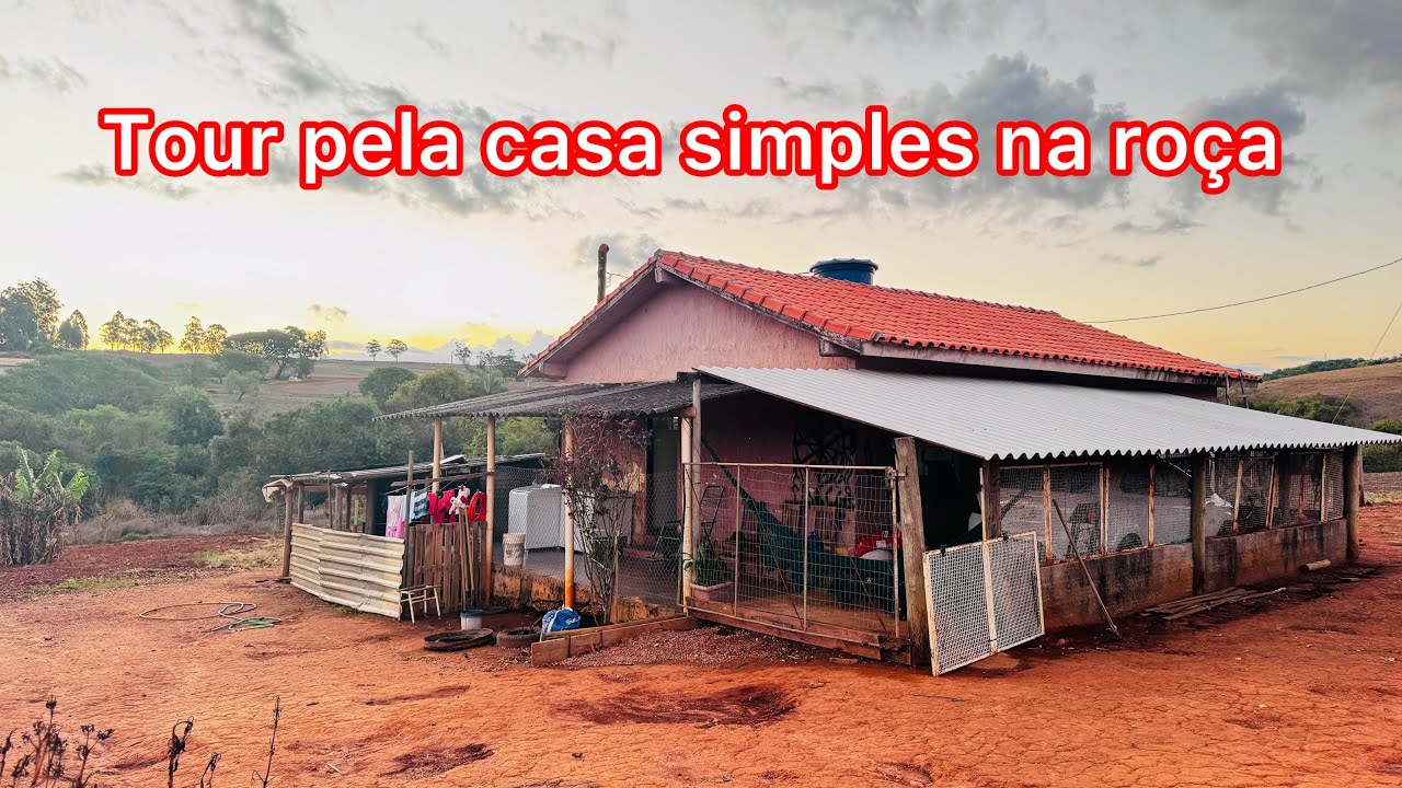 Deus me tirou do peso da cidade e me abençoou com um lar na roça.
