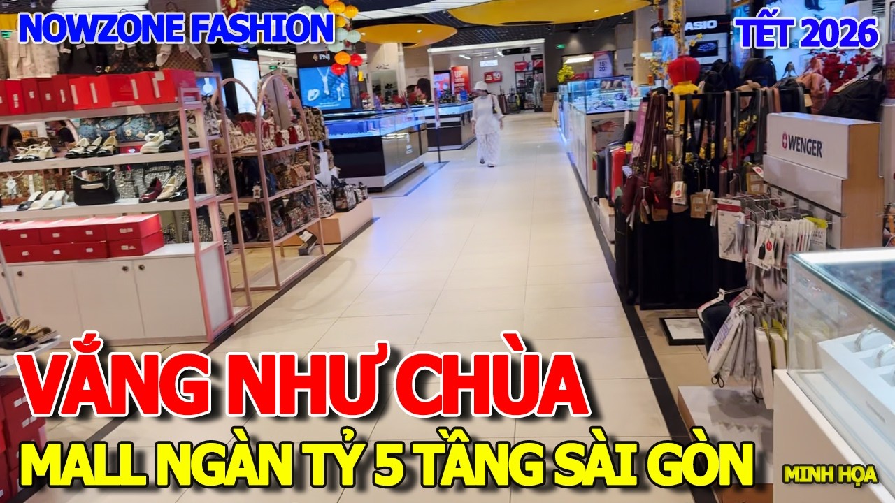 BÀNG HOÀNG MALL VẮNG KHÁCH LẠNH TANH NHƯ CHÙA BÀ ĐANH - SIÊU THỊ NGÀN TỶ 5 TẦNG QUẬN 1 NOWZONE