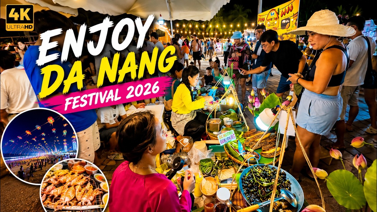 [Life in Da Nang] What's Happening at Enjoy Da Nang Festival 2026? Food, Music & Beach Fun in 4K