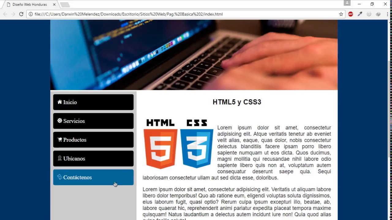 Curso html5 y cs3- Cap 8 - Agregando contenido a la pagina