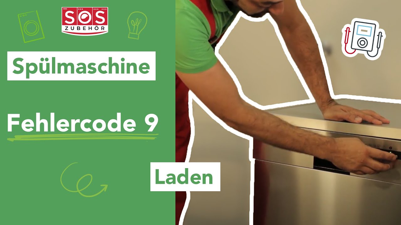 Was ist zu tun, wenn eine LADEN Spülmaschine den Fehlercode 9 anzeigt?