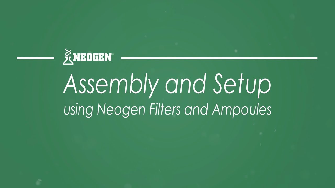 NEOGEN&reg; Filters and Ampoule Media | Pre-Test Setup