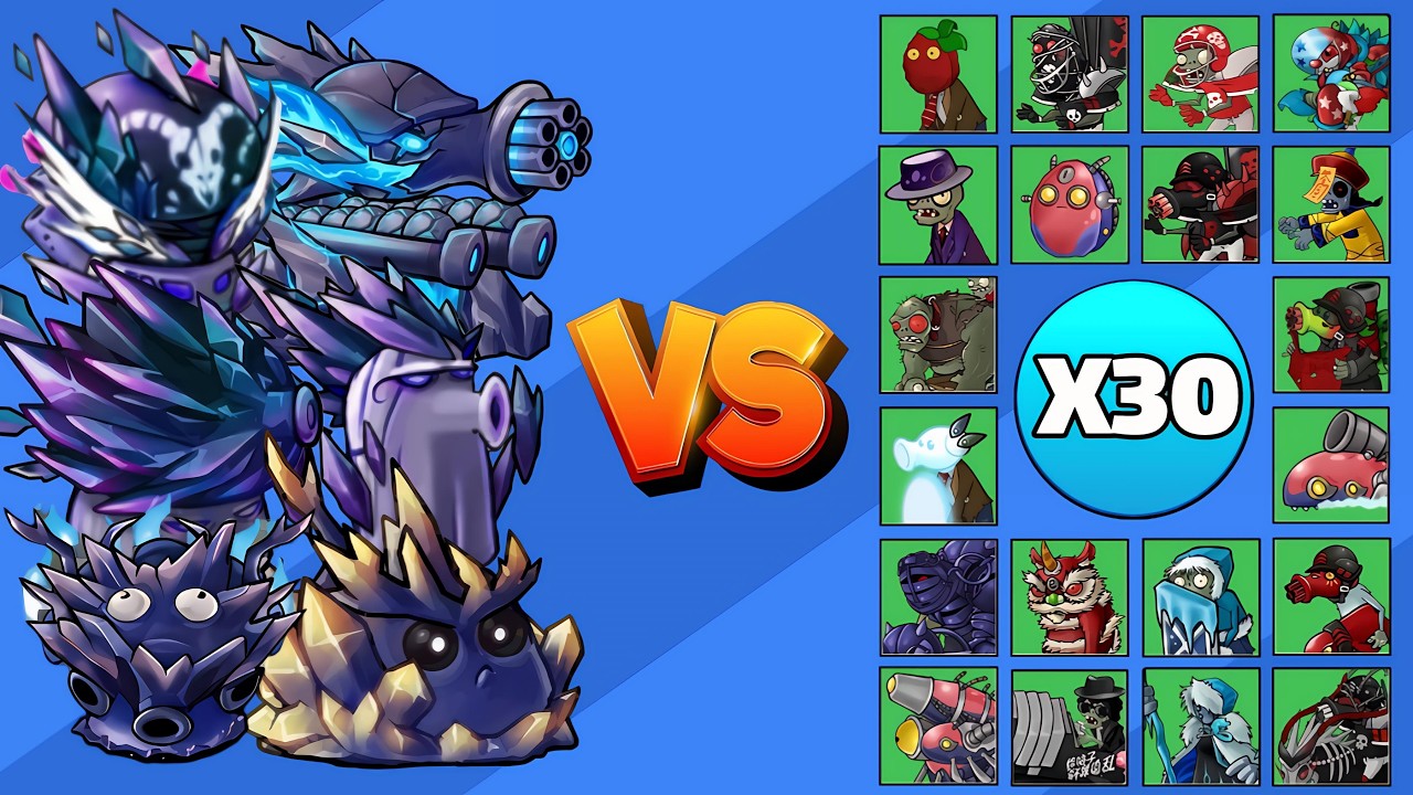 TEAM OBSIDIAN vs TODOS LOS ZOMBIS X30 | PvZ FUSION