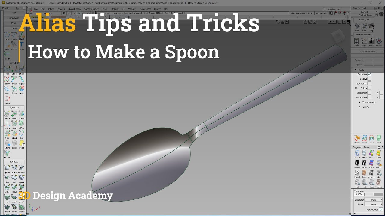 Alias Tips and Tricks 11 - How to Make a Spoon