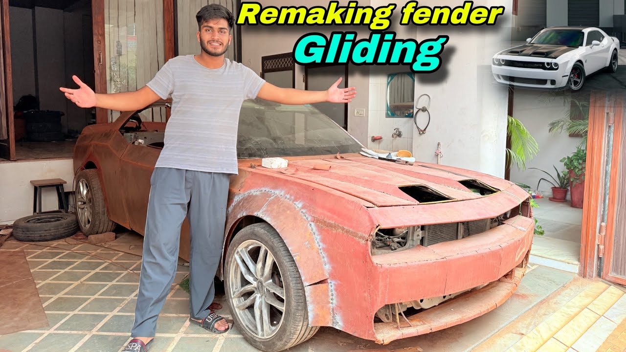 Remaking fender gliding our dodge challenger SRT//🏎️