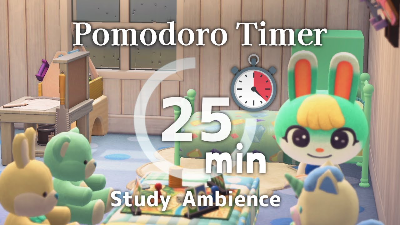 🎧⏱ 2H Pomodoro (25/5) ¨̮🍅 The Ambience of Sasha's Home 📚 w/ Soft Rain Sounds☔No mid-roll ads