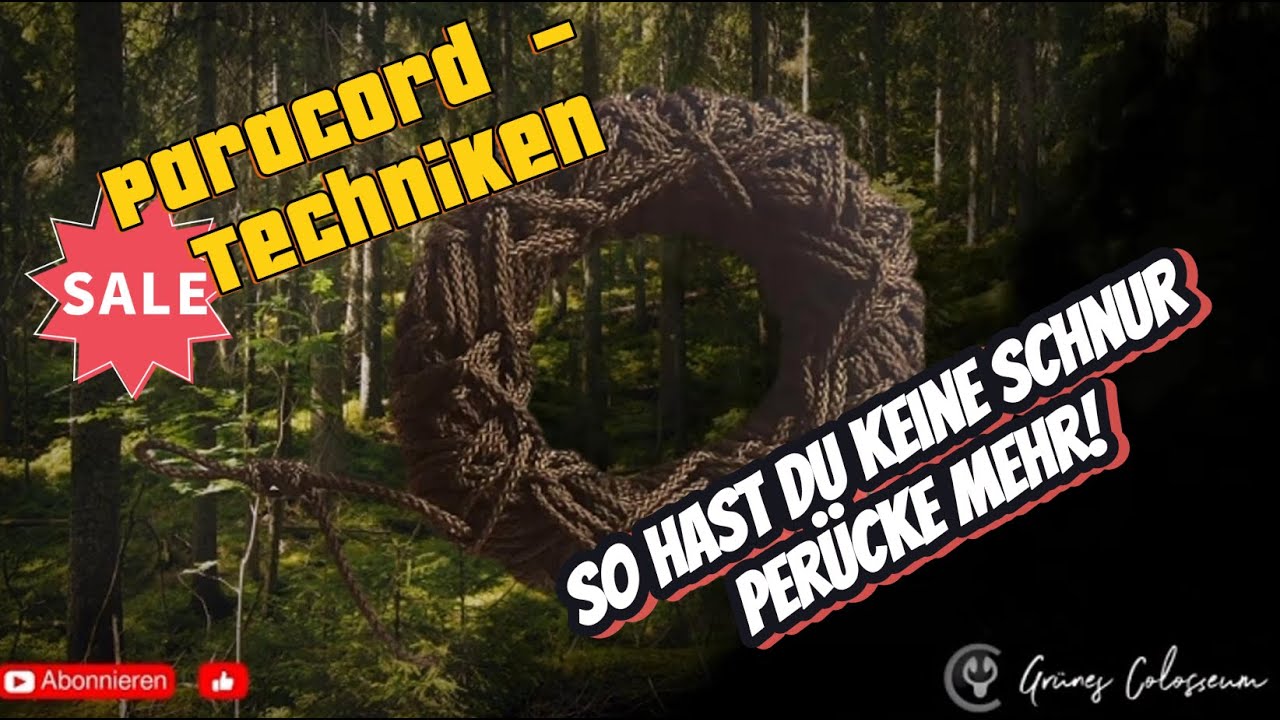 Paracord Techniken -So hast Du keine Schnur Perücken mehr! #survival #bushcraft #diy #diycrafts