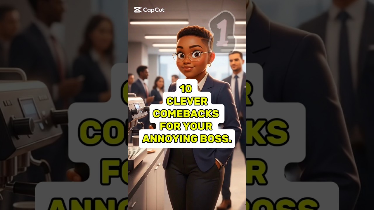 10 JUICY COMEBACKS for Your Annoying Boss and Coworkers.
