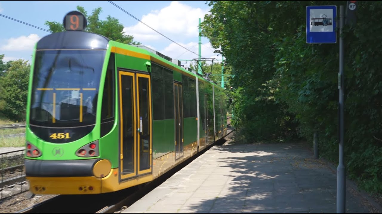Poland, Poznan, tram ride from Sołacz to Lutycka Szpital