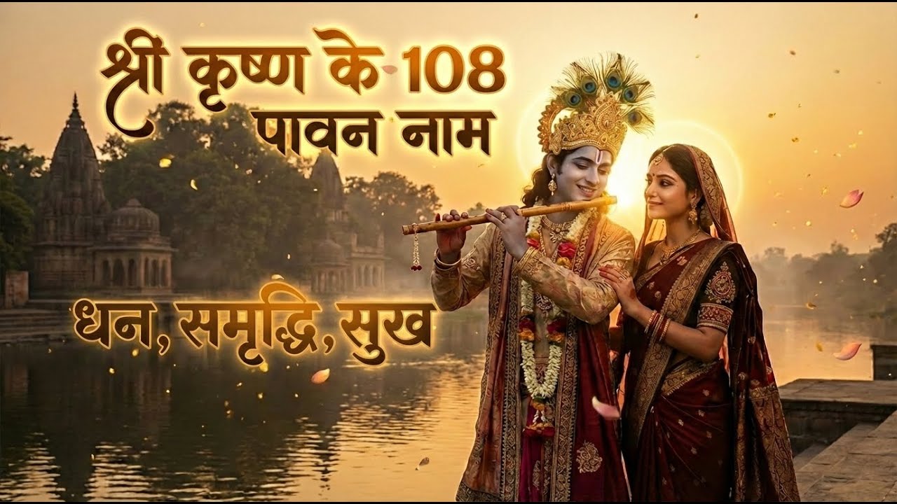 ॐ श्री राधे कृष्ण | 108 नाम कीर्तन | Divine Krishna Song| Mahamantra#radhe  #bhakti #radha #love