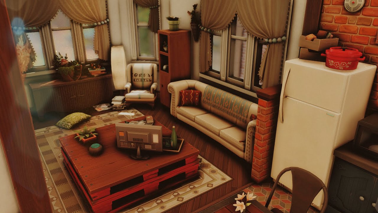 University Student's Apartment 📚 | 2A Jasmine Suites | The Sims 4 - Stop Motion Speed Build (No CC)