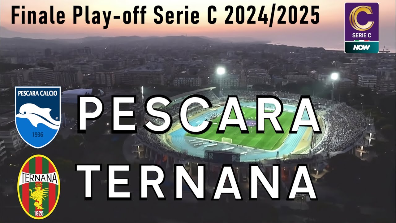 PESCARA - TERNANA: Finale di ritorno Play-off Serie C 2024-2025 (gara integrale con interviste)