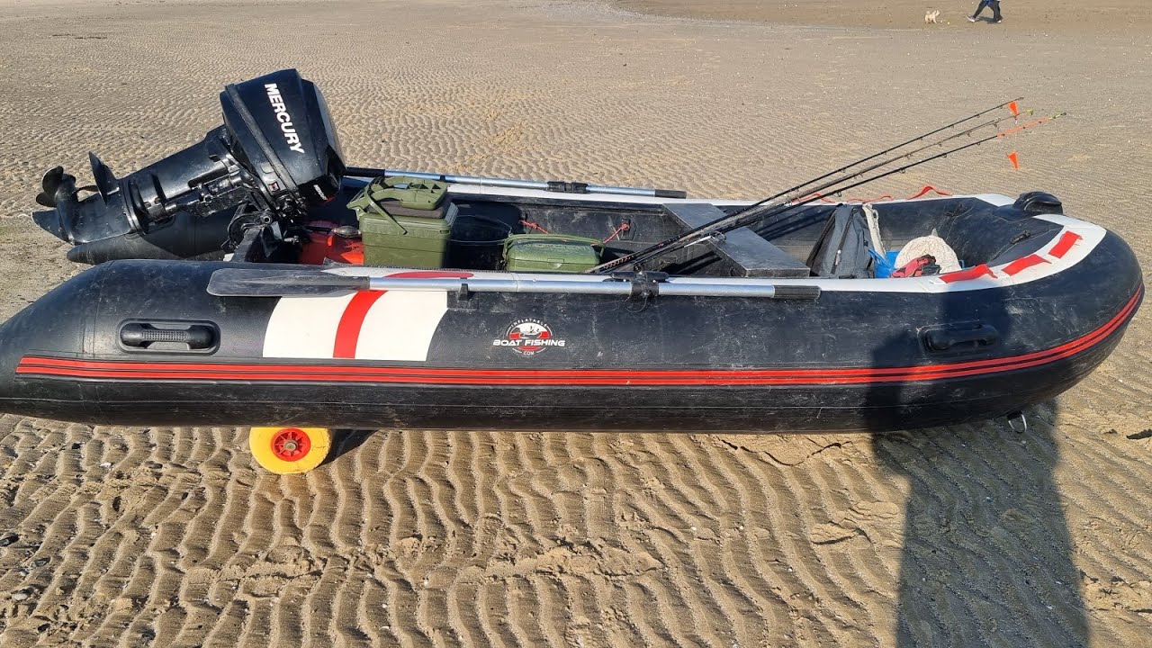 sea fishing uk in a small inflatable boat sib fishing UK