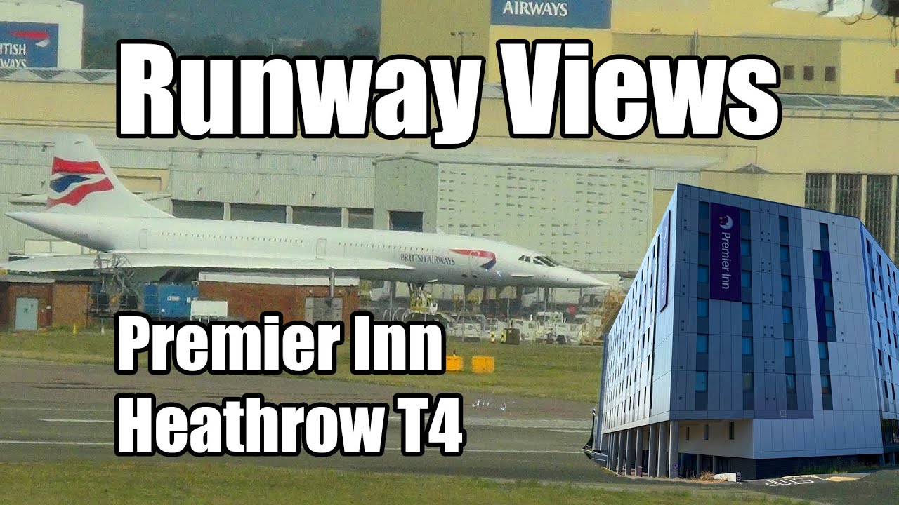 Heathrow hotel with runway views. Premier Inn T4 Plane Spotting