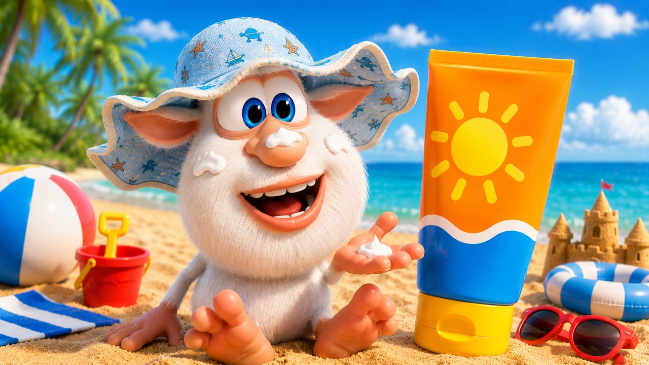 Буба - Безопасные игры на солнце 🌞 Мультфильм для детей