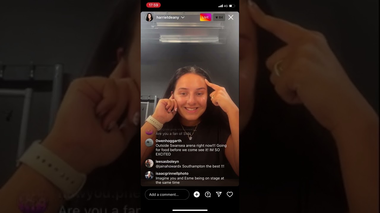 19.10.22 - Harriet Caplan-Dean Instagram Live